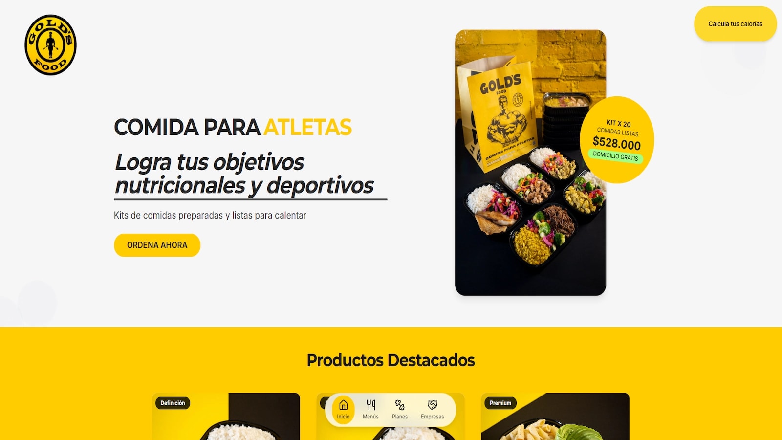 Home, hero and navigation