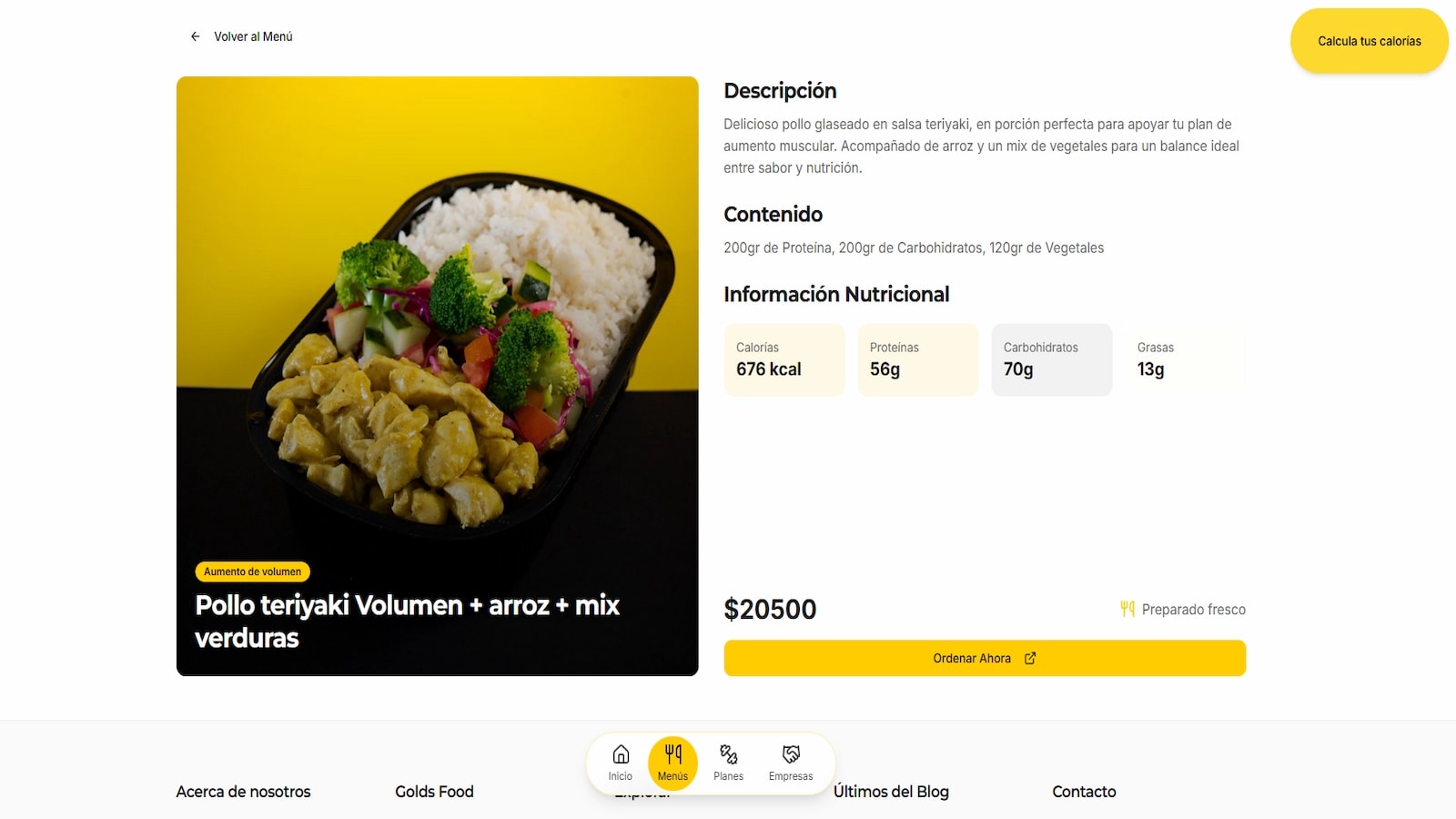 Detail, product page